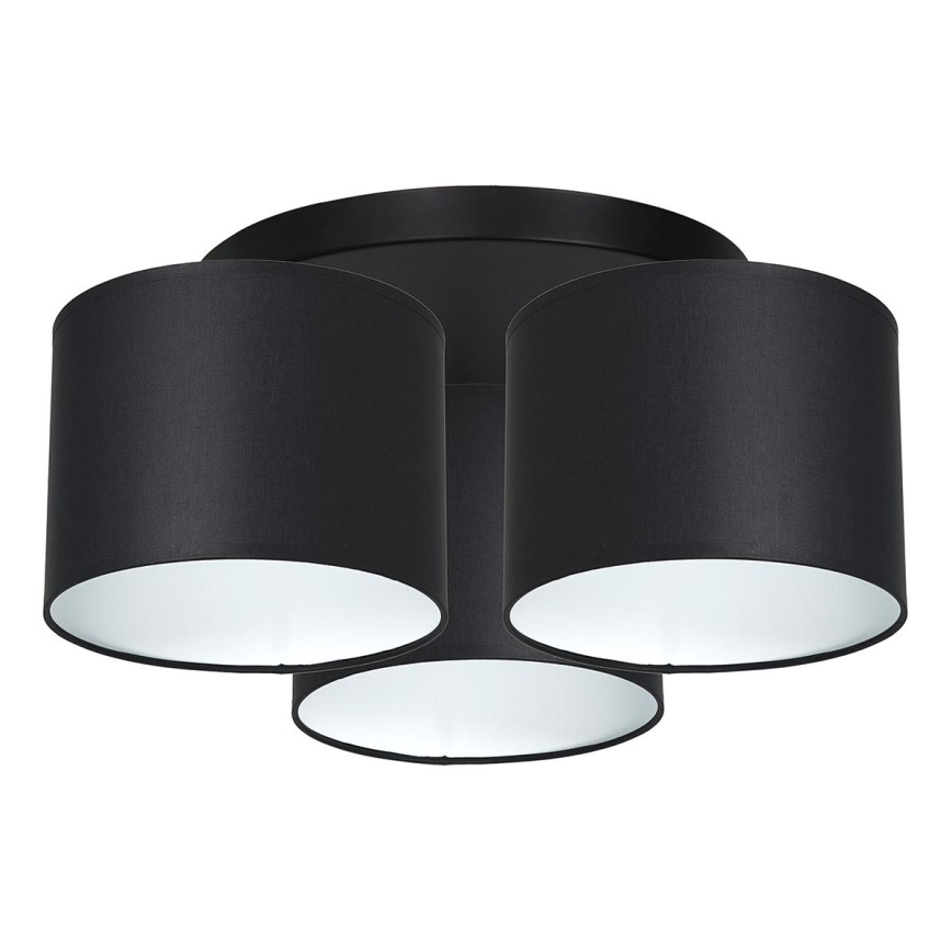Припотолочная люстра ARDEN 3xE27/60W/230V черная/белая