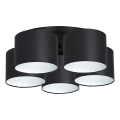 Припотолочная люстра ARDEN 5xE27/60W/230V черный/белый