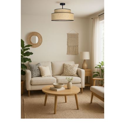 Припотолочная люстра BOHO 1xE27/60W/230V бежевый