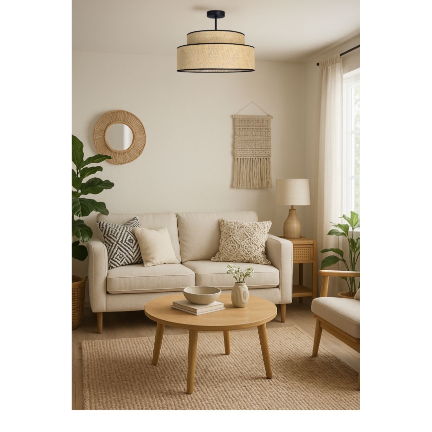 Припотолочная люстра BOHO 1xE27/60W/230V бежевый