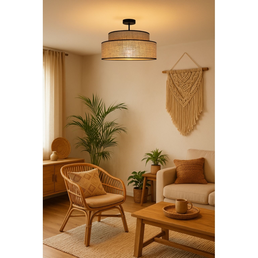 Припотолочная люстра BOHO 1xE27/60W/230V бежевый