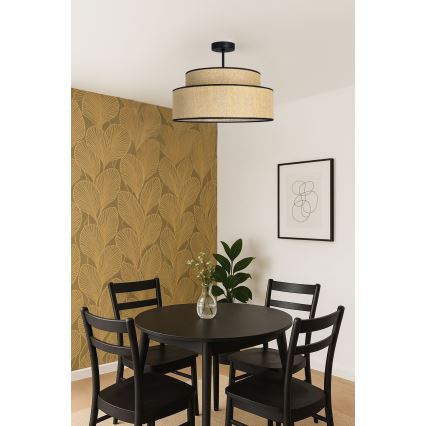 Припотолочная люстра BOHO 1xE27/60W/230V диаметр 40 см бежевый