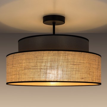 Припотолочная люстра BOHO 1xE27/60W/230V диаметр 40 см коричневый/бежевый