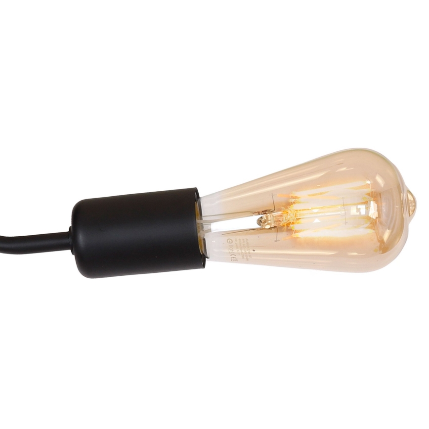 Припотолочная люстра BRENDA 3xE27/60W/230V черная