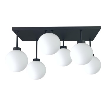 Припотолочная люстра DEA 6xE14/60W/230V черный/белый
