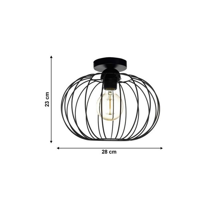 Припотолочная люстра EARTH L 1xE27/60W/230V
