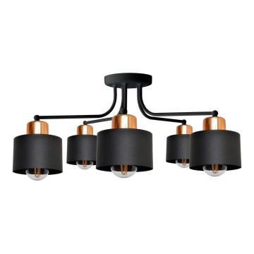 Припотолочная люстра EDISON 5xE27/15W/230V