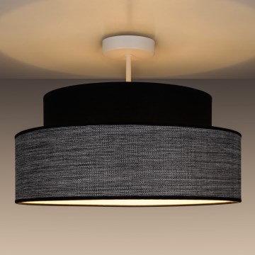 Припотолочная люстра GRACE 1xE27/60W/230V черный/серый