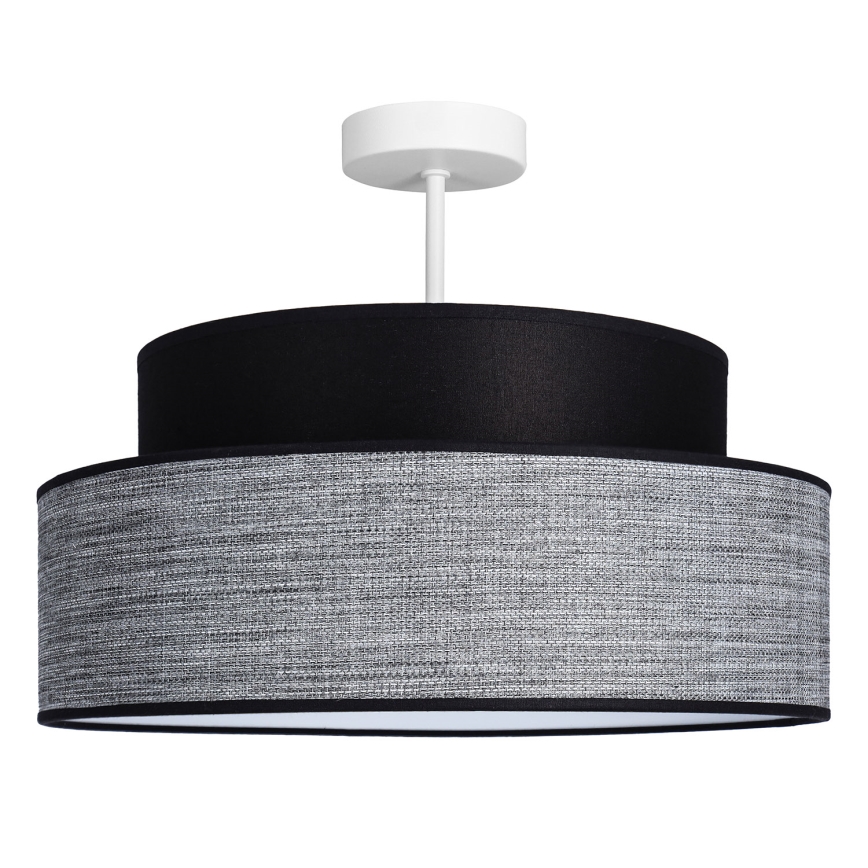 Припотолочная люстра GRACE 1xE27/60W/230V черный/серый