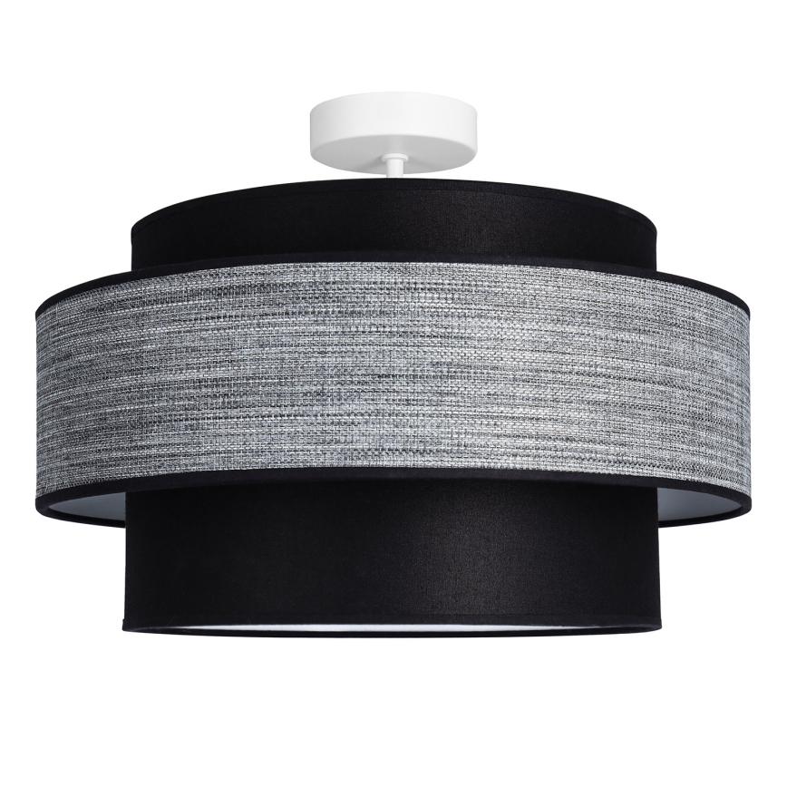 Припотолочная люстра GRACE 1xE27/60W/230V диаметр 40 см черный/серый