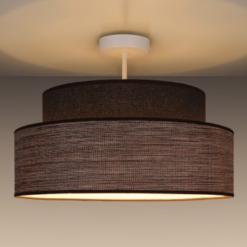 Припотолочная люстра GRACE 1xE27/60W/230V диаметр 40 см коричневый/бежевый