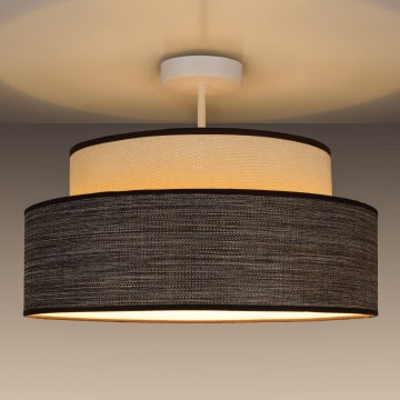 Припотолочная люстра GRACE 1xE27/60W/230V диаметр 40 см кремовый/коричневый