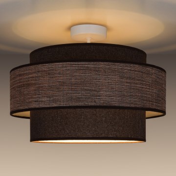 Припотолочная люстра GRACE 1xE27/60W/230V коричневый/бежевый