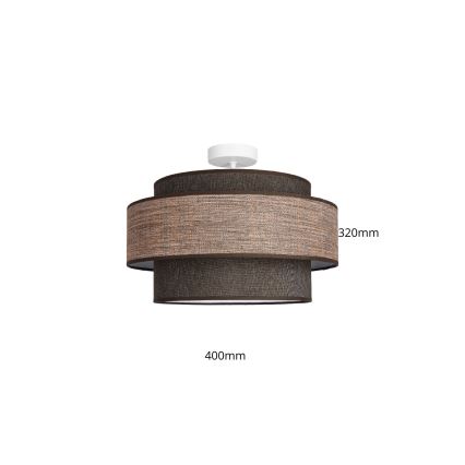 Припотолочная люстра GRACE 1xE27/60W/230V коричневый/бежевый