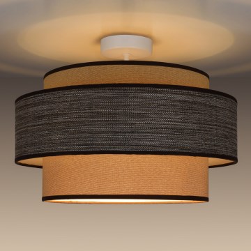 Припотолочная люстра GRACE 1xE27/60W/230V кремовый/коричневый
