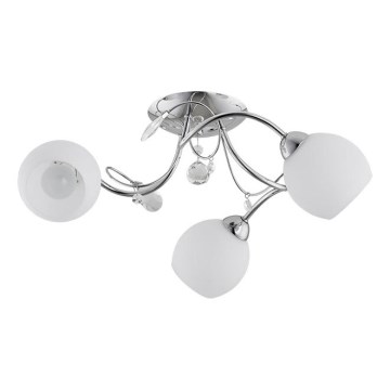 Припотолочная люстра LIVIA 3xE14/10W/230V блестящий хром