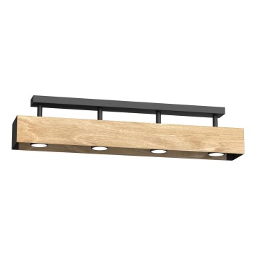 Припотолочная люстра MAISON 4xGU10/8W/230V коричневый/дуб