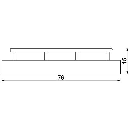 Припотолочная люстра MAISON 4xGU10/8W/230V коричневый/дуб