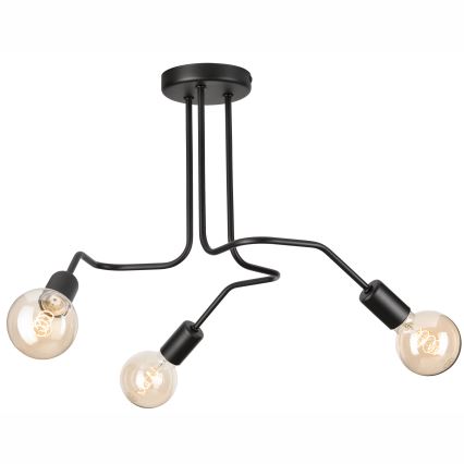 Припотолочная люстра MATYLDA 3xE27/60W/230V черный