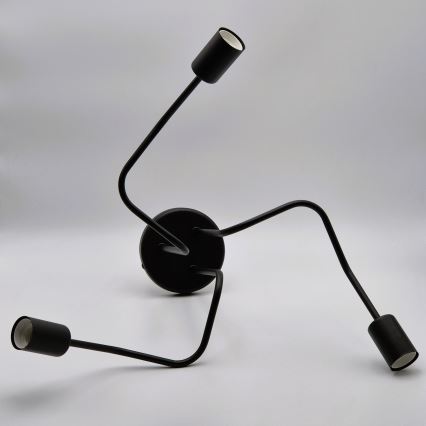 Припотолочная люстра MATYLDA 3xE27/60W/230V черный