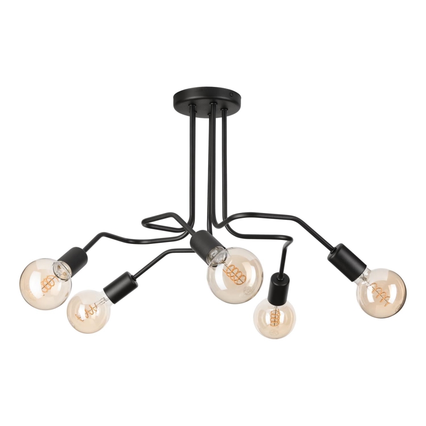 Припотолочная люстра MATYLDA 5xE27/60W/230V черный