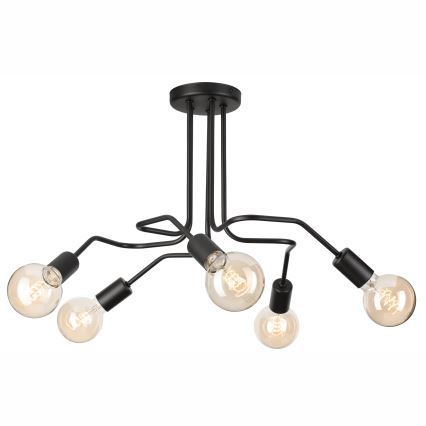 Припотолочная люстра MATYLDA 5xE27/60W/230V черный