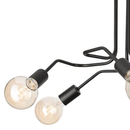 Припотолочная люстра MATYLDA 5xE27/60W/230V черный