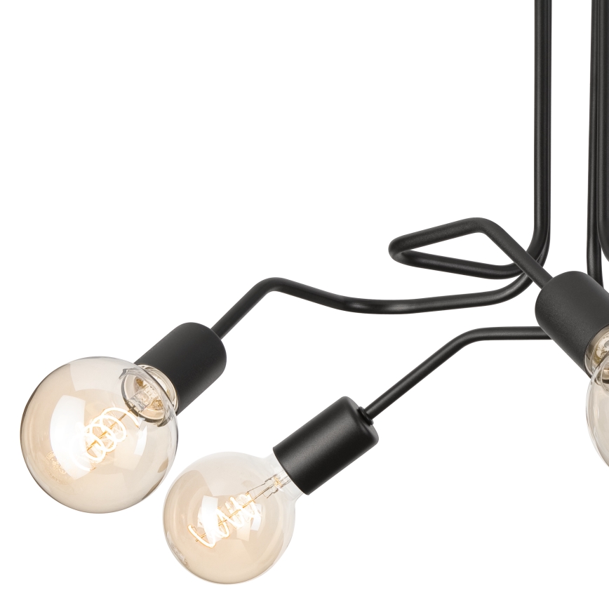 Припотолочная люстра MATYLDA 5xE27/60W/230V черный
