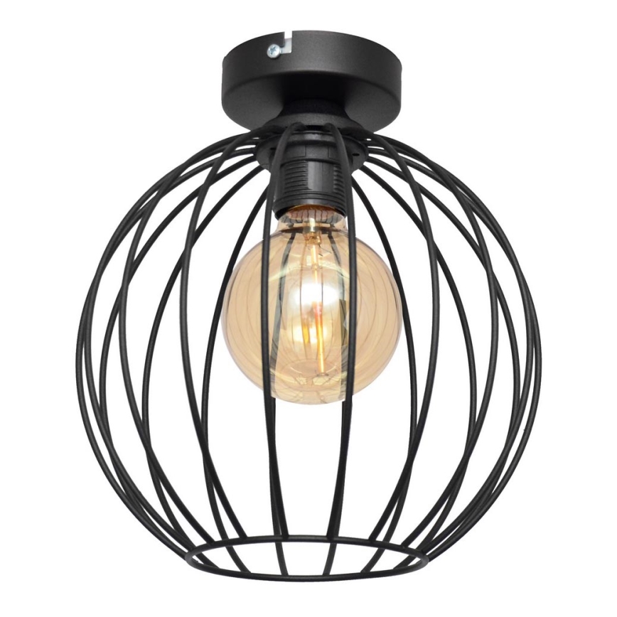 Припотолочная люстра MERCURE 1xE27/15W/230V ⌀ 24 cm черная