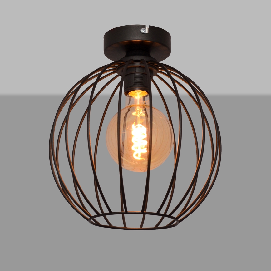 Припотолочная люстра MERCURE 1xE27/15W/230V ⌀ 24 cm черная