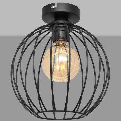 Припотолочная люстра MERCURE 1xE27/15W/230V ⌀ 24 cm черная