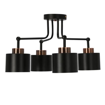 Припотолочная люстра OLENA 4xE27/60W/230V черная