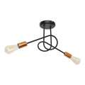 Припотолочная люстра OXFORD 2xE27/15W/230V черная 