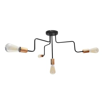 Припотолочная люстра OXFORD 4xE27/15W/230V черная 