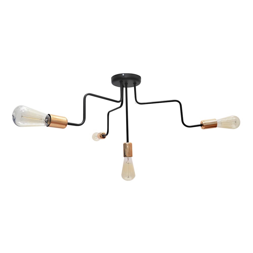 Припотолочная люстра OXFORD 4xE27/15W/230V черная 
