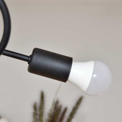 Припотолочная люстра OXFORD 4xE27/15W/230V черный/фиолетовый