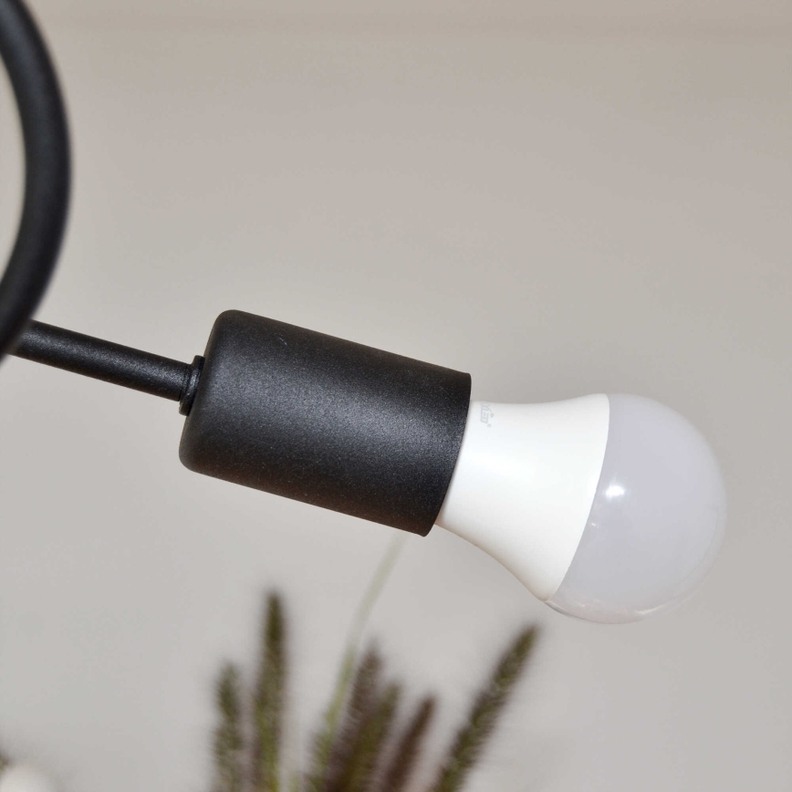 Припотолочная люстра OXFORD 4xE27/15W/230V черный/фиолетовый