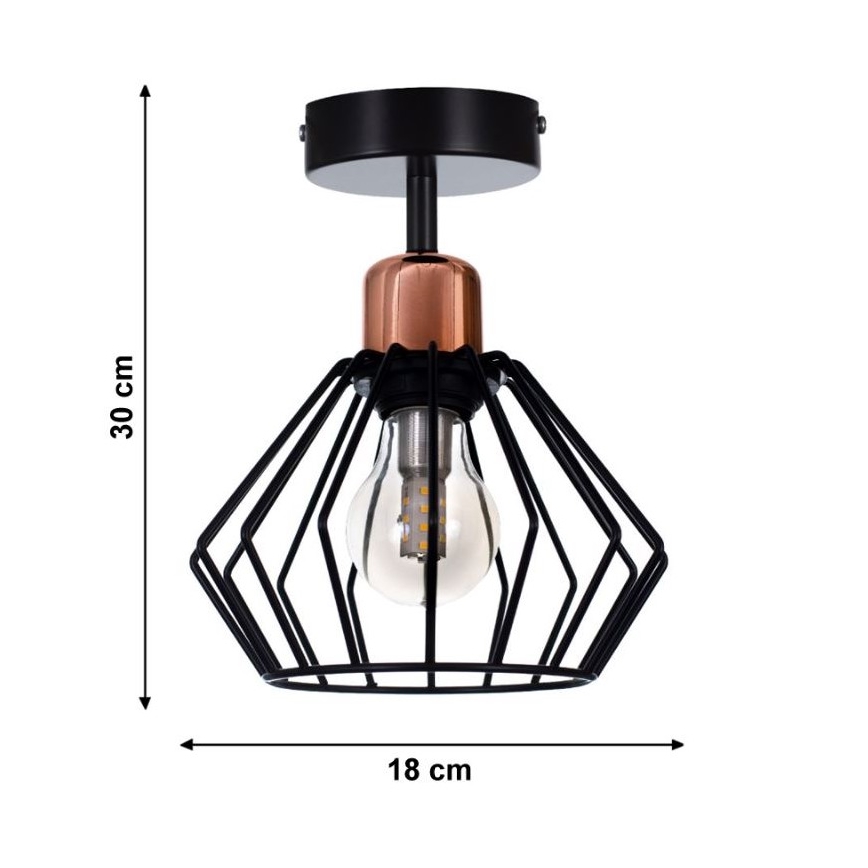 Припотолочная люстра PORTO 1xE27/40W/230V