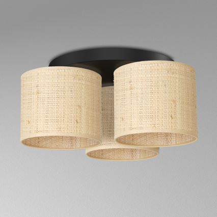 Припотолочная люстра RATTAN 3xE27/60W/230V ротанг