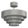 Припотолочная люстра RINGS 1xE27/15W/230V серый