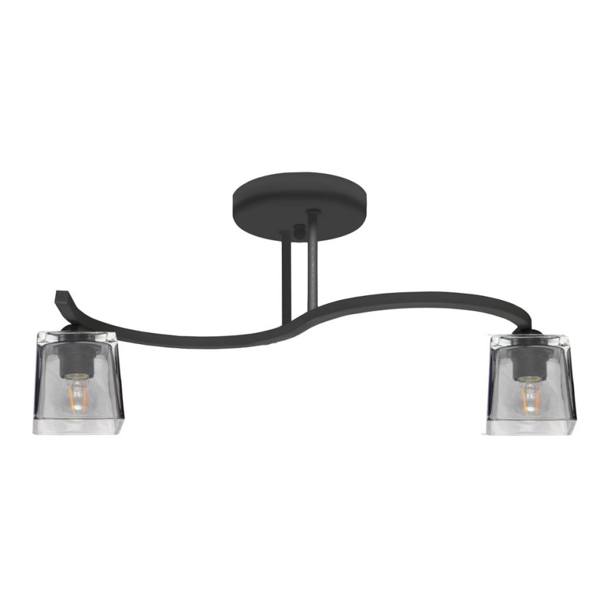 Припотолочная люстра SANTOS 2xE27/15W/230V черная