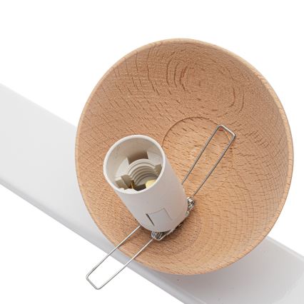Припотолочная люстра SFERA WOOD 3xE14/40W/230V белая