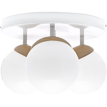 Припотолочная люстра SFERA WOOD 3xE14/40W/230V белая