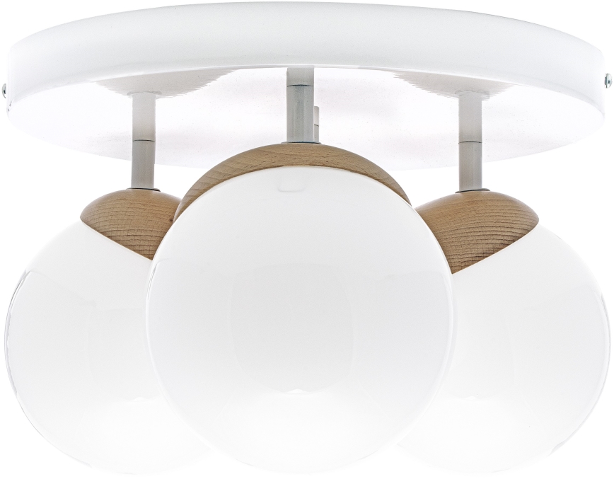 Припотолочная люстра SFERA WOOD 3xE14/40W/230V белая