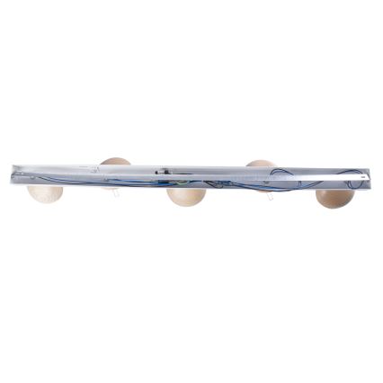 Припотолочная люстра SFERA WOOD 5xE14/40W/230V белая