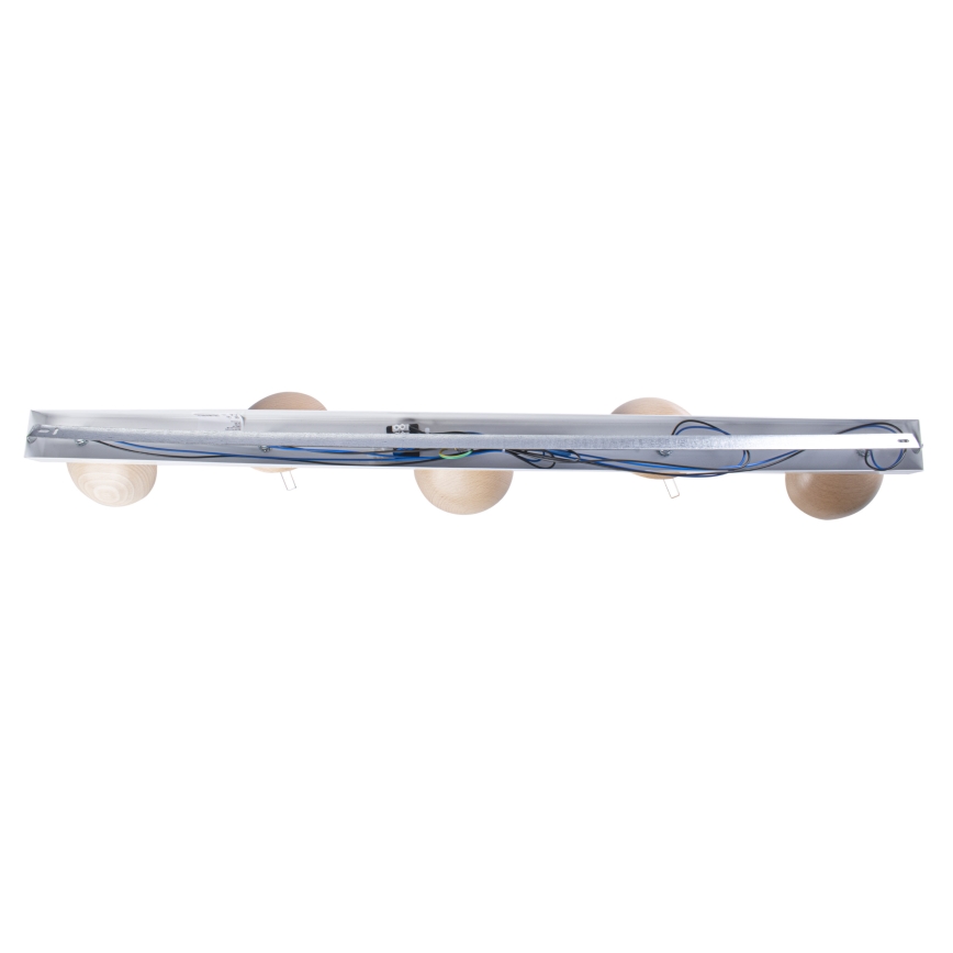 Припотолочная люстра SFERA WOOD 5xE14/40W/230V белая