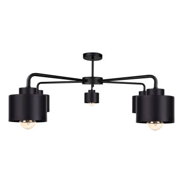 Припотолочная люстра SIMPLY BLACK 5xE27/60W/230V