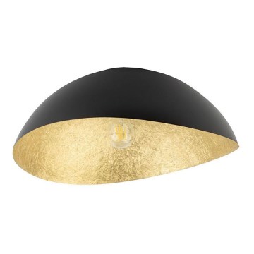 Припотолочная люстра SOLARIS 1xE27/60W/230V диаметр 33 см черный/золотистый