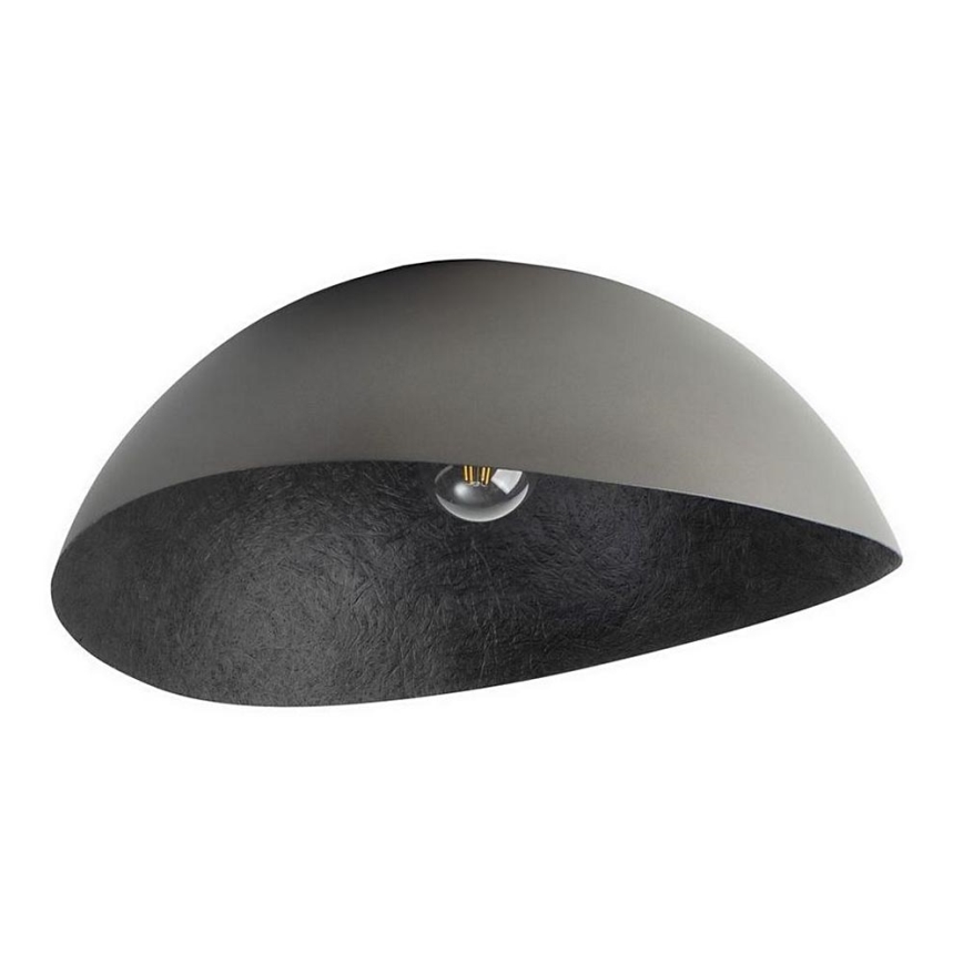 Припотолочная люстра SOLARIS 1xE27/60W/230V диаметр 33 см серебристый/черный