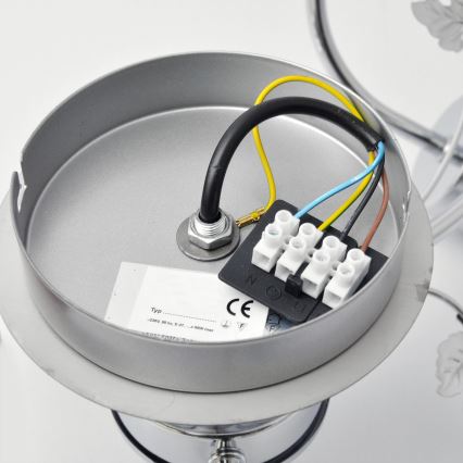 Припотолочная люстра SOPHIA 3xE27/15W/230V блестящий хром/прозрачный